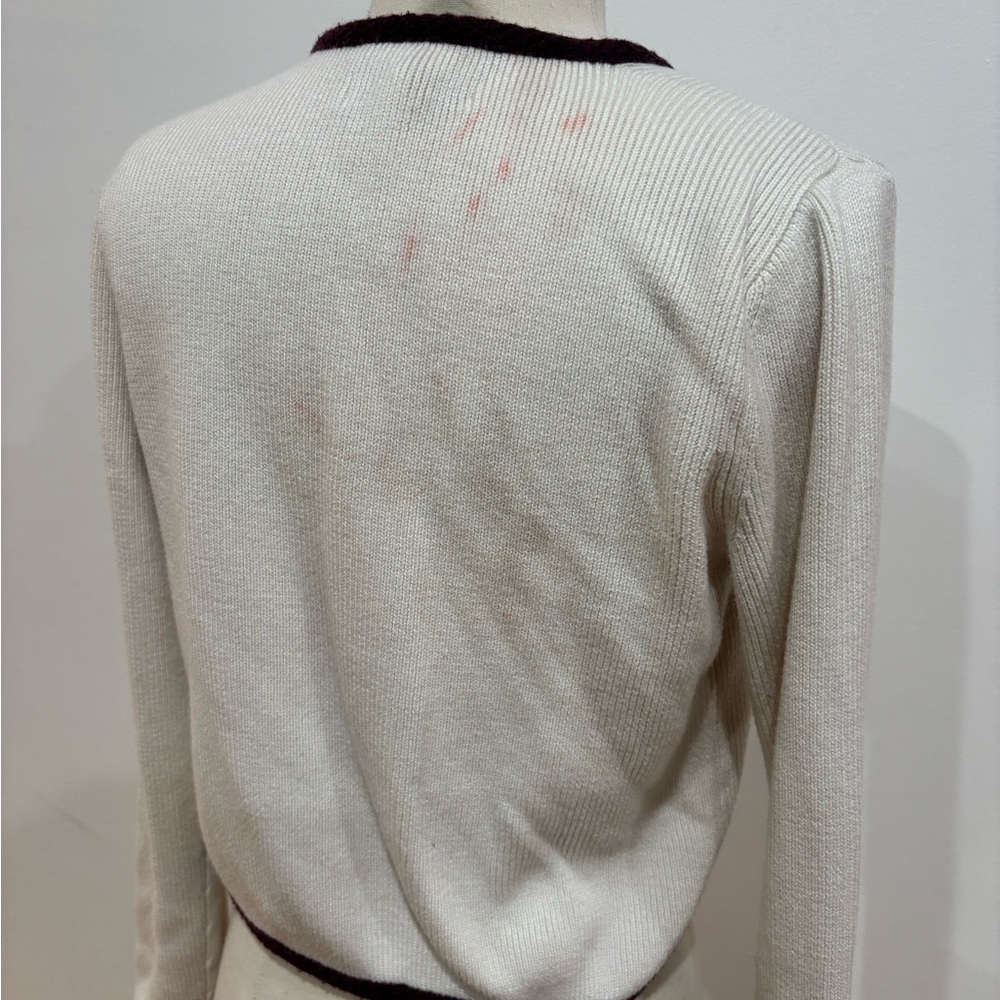 Derek Lam 10 Crosby x RTR Contrast Piping Cardigan, Size: XS - Picture 11 of 13